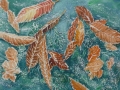 Frosty leaves